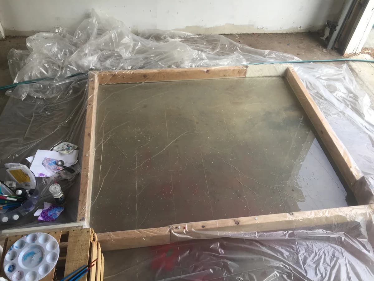 Tie-dye fabric sample