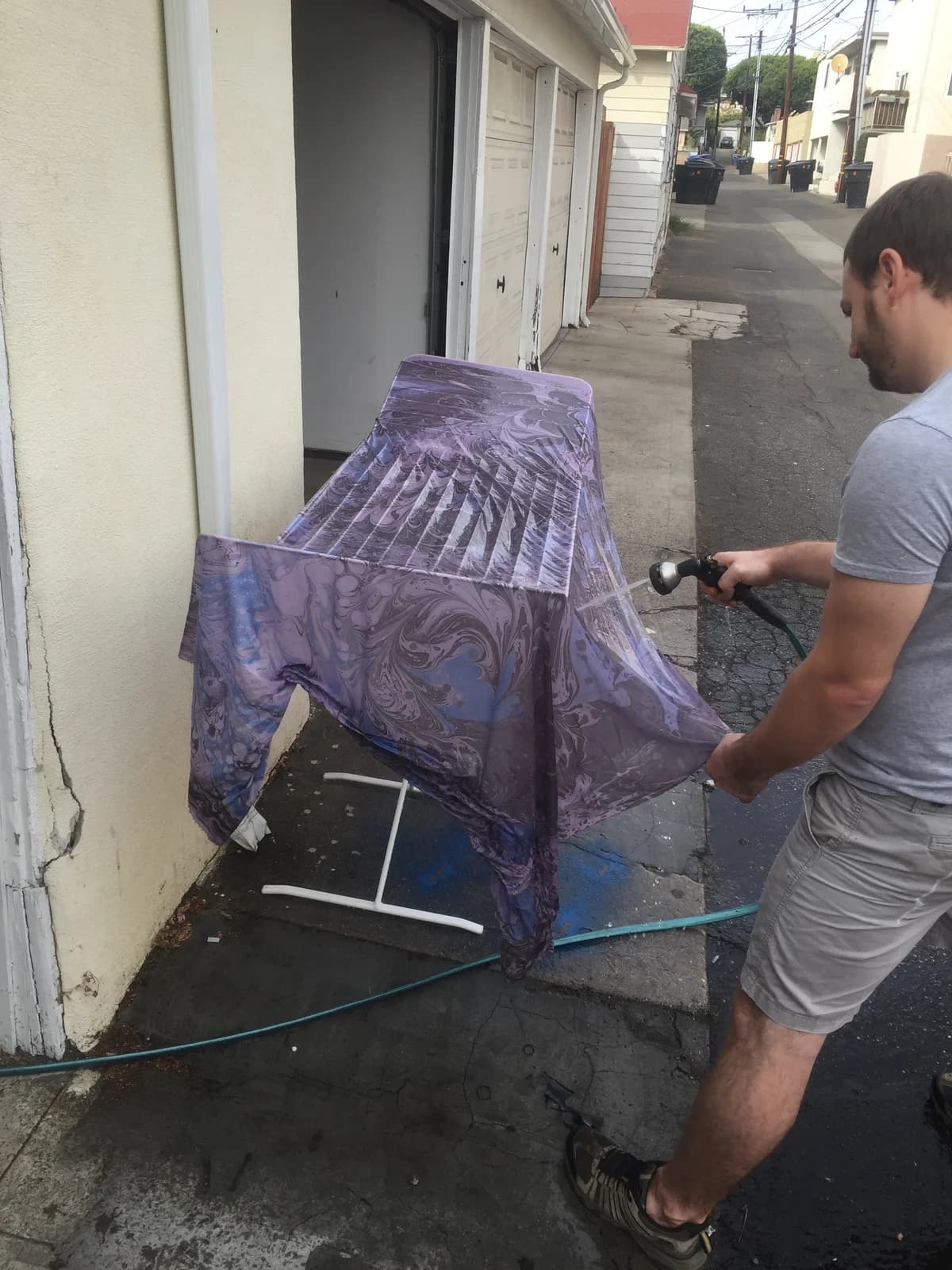 Experimental fabric art