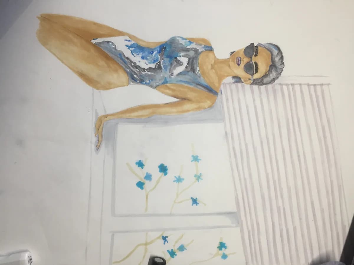 Fashion figure sketch