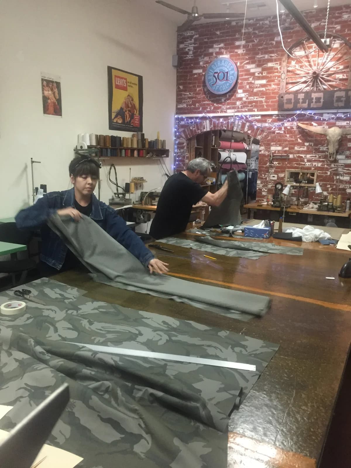 Fabric color samples