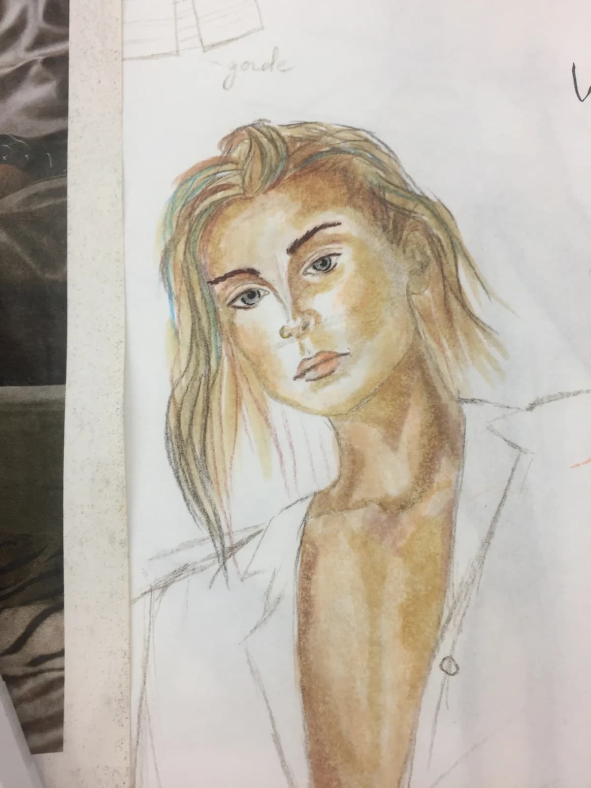 Colored design sketch